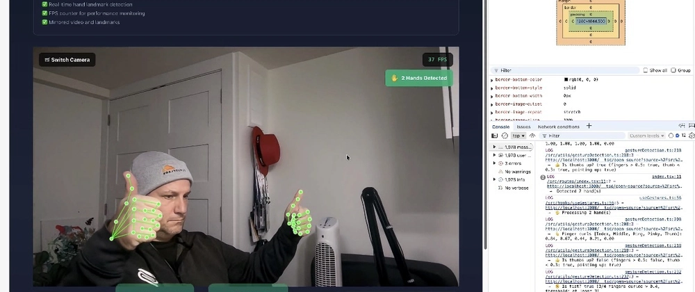Advent of AI 2025 - Day 5: I Built a Touchless Flight Tracker You Control With Hand Gestures