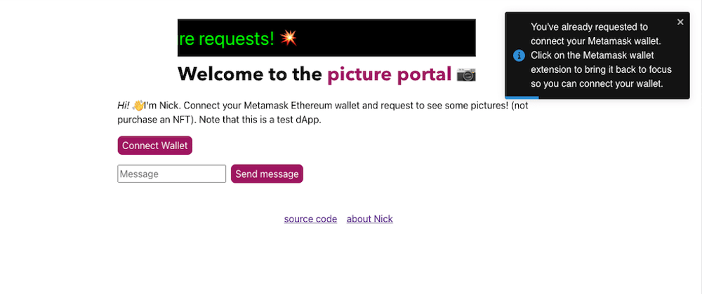 I built my first dApp!
