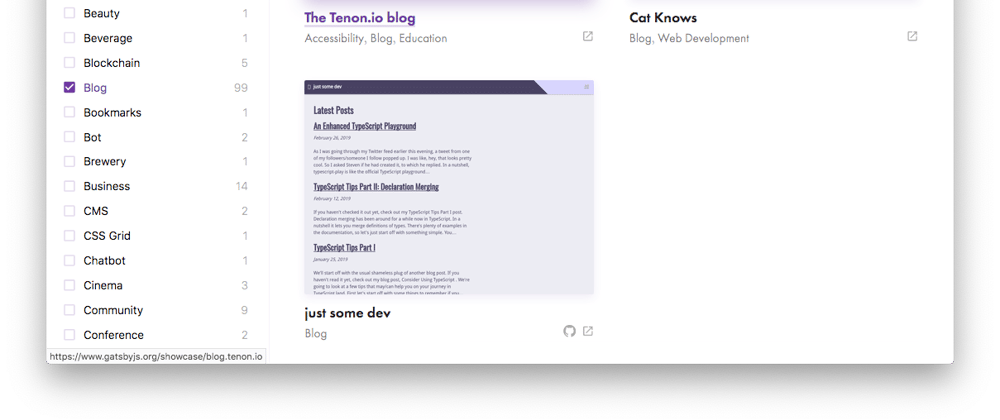 Showcase your Gatsby Site